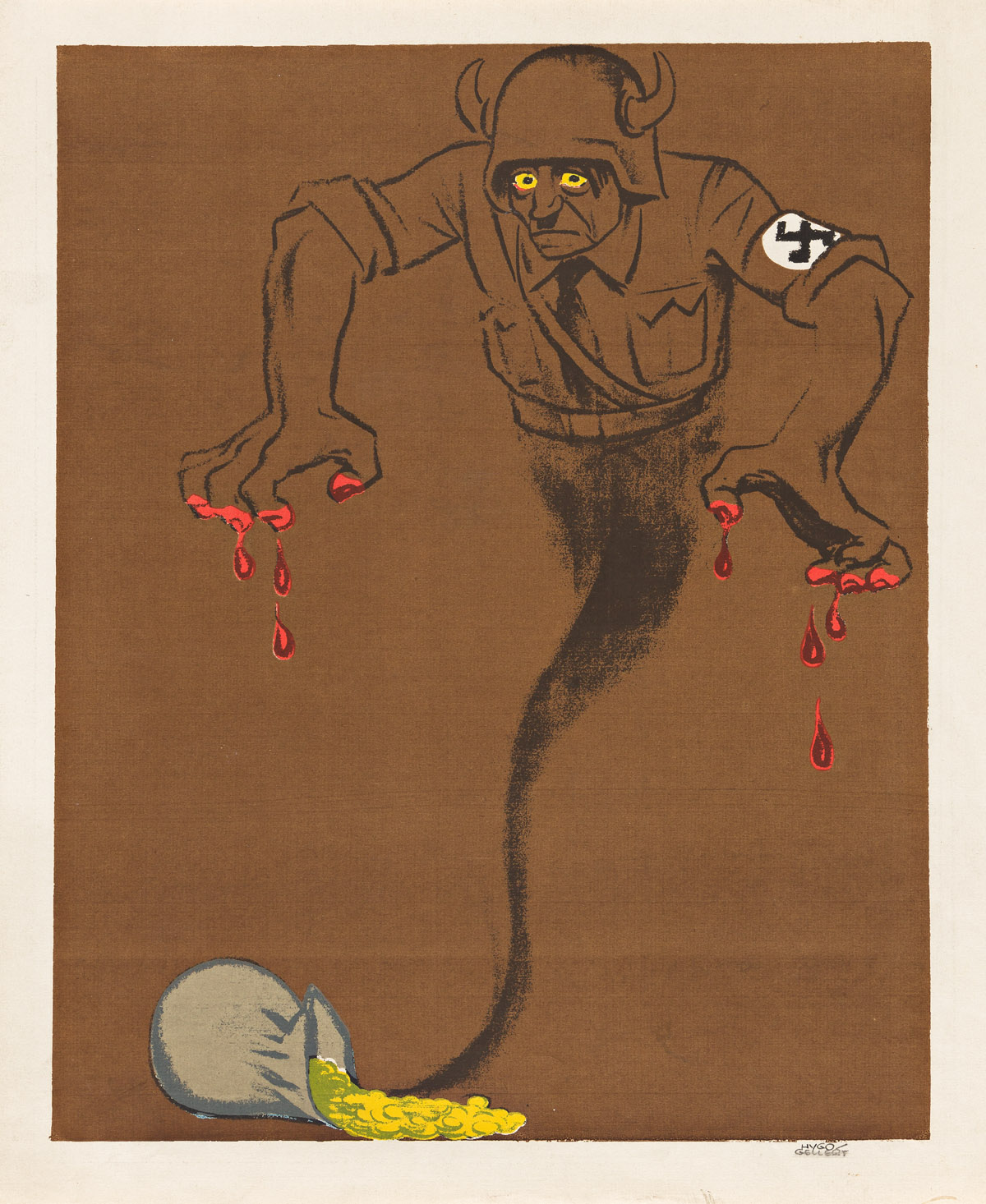 HUGO GELLERT (1892-1985) Two prints.
